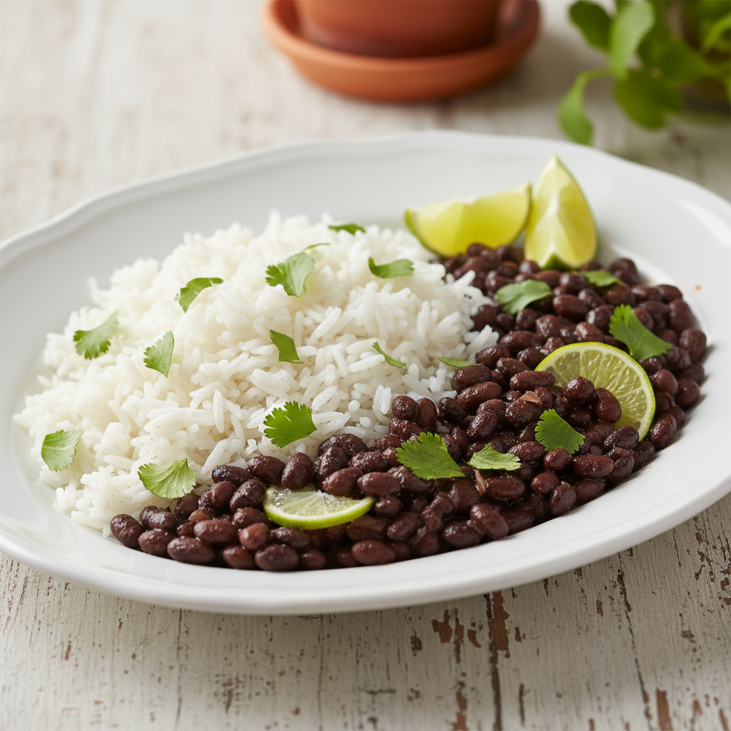 Cilantro Lime Black Beans and Rice