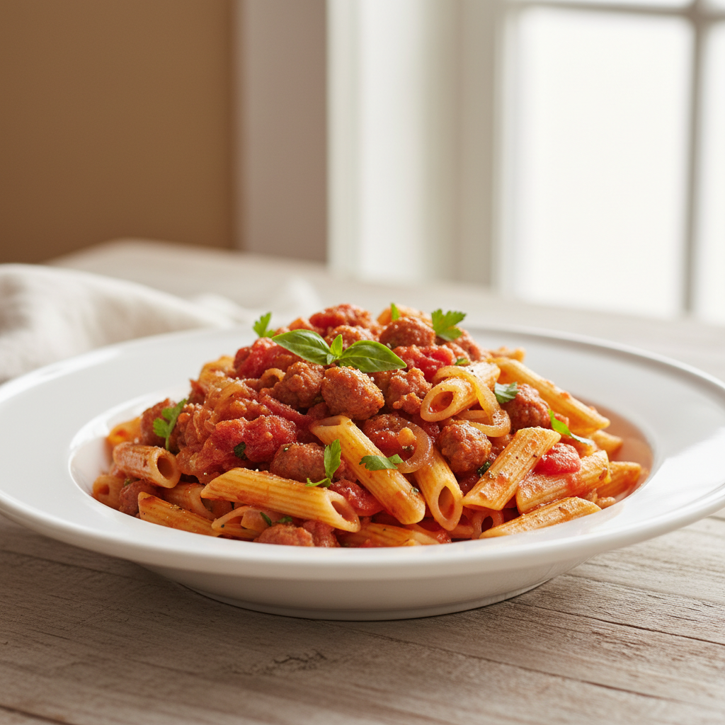 Savory Sausage and Tomato Pasta
