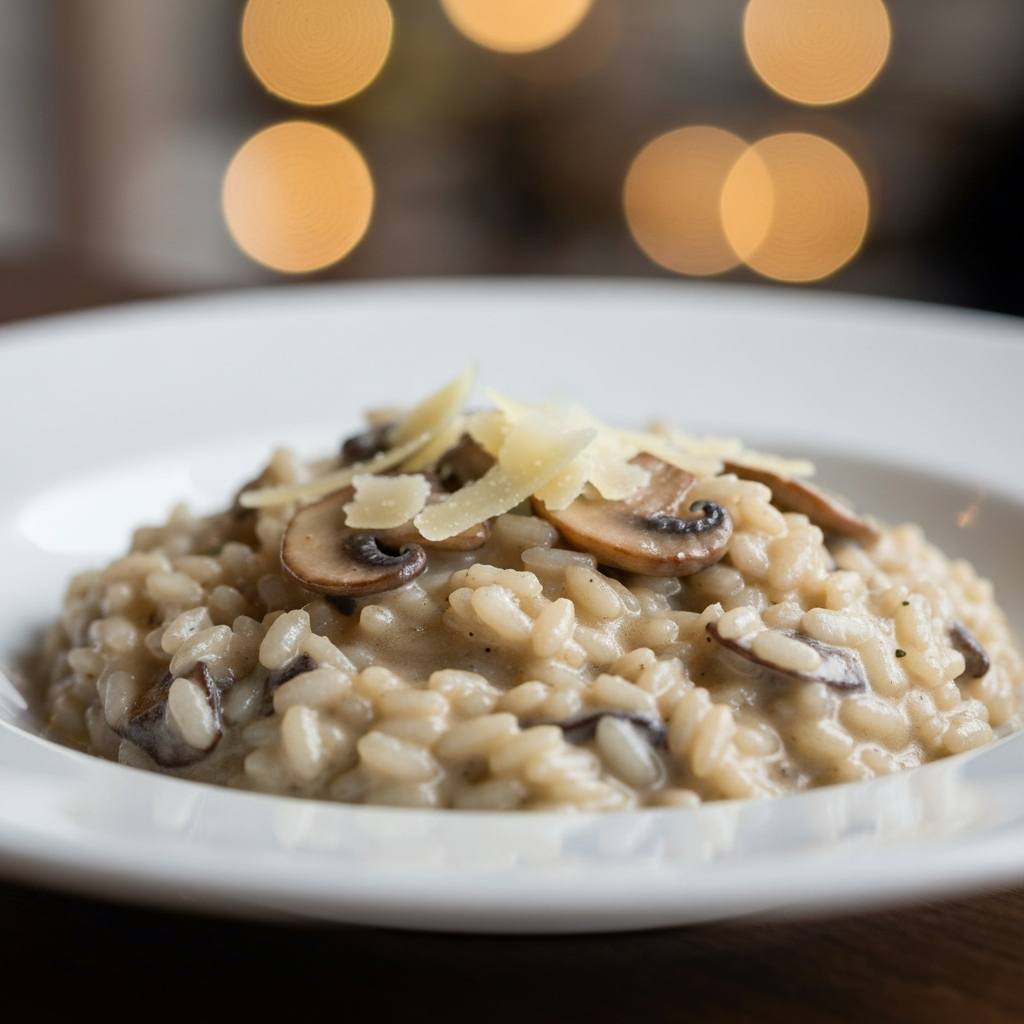 Creamy Mushroom and Parmesan Risotto