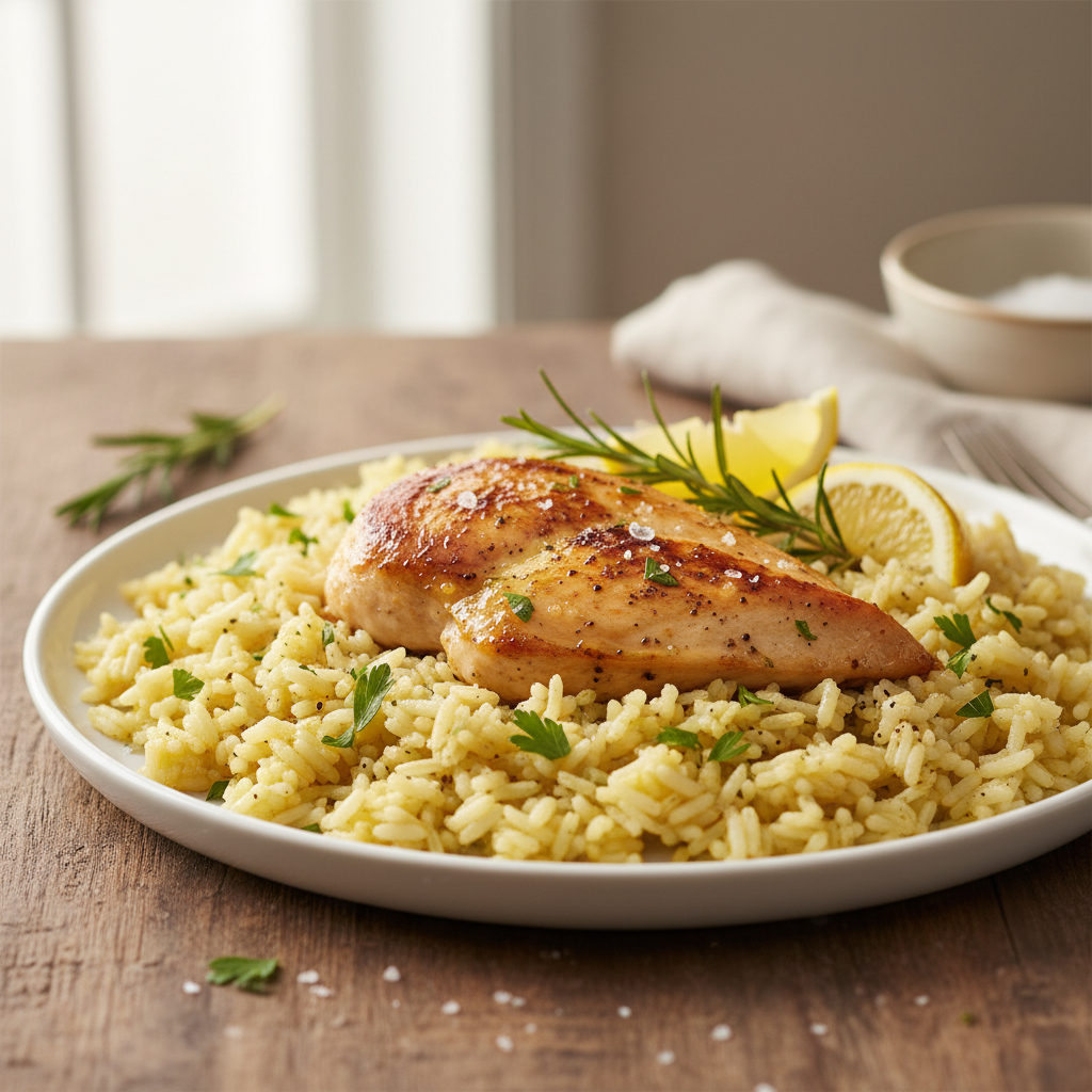 Simple One-Pan Chicken and Rice
