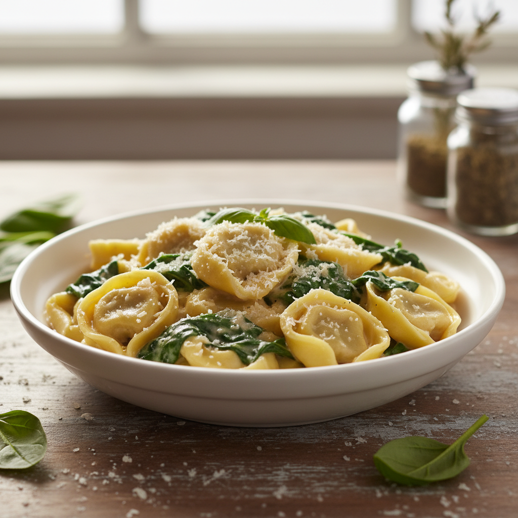 Creamy Spinach Tortellini