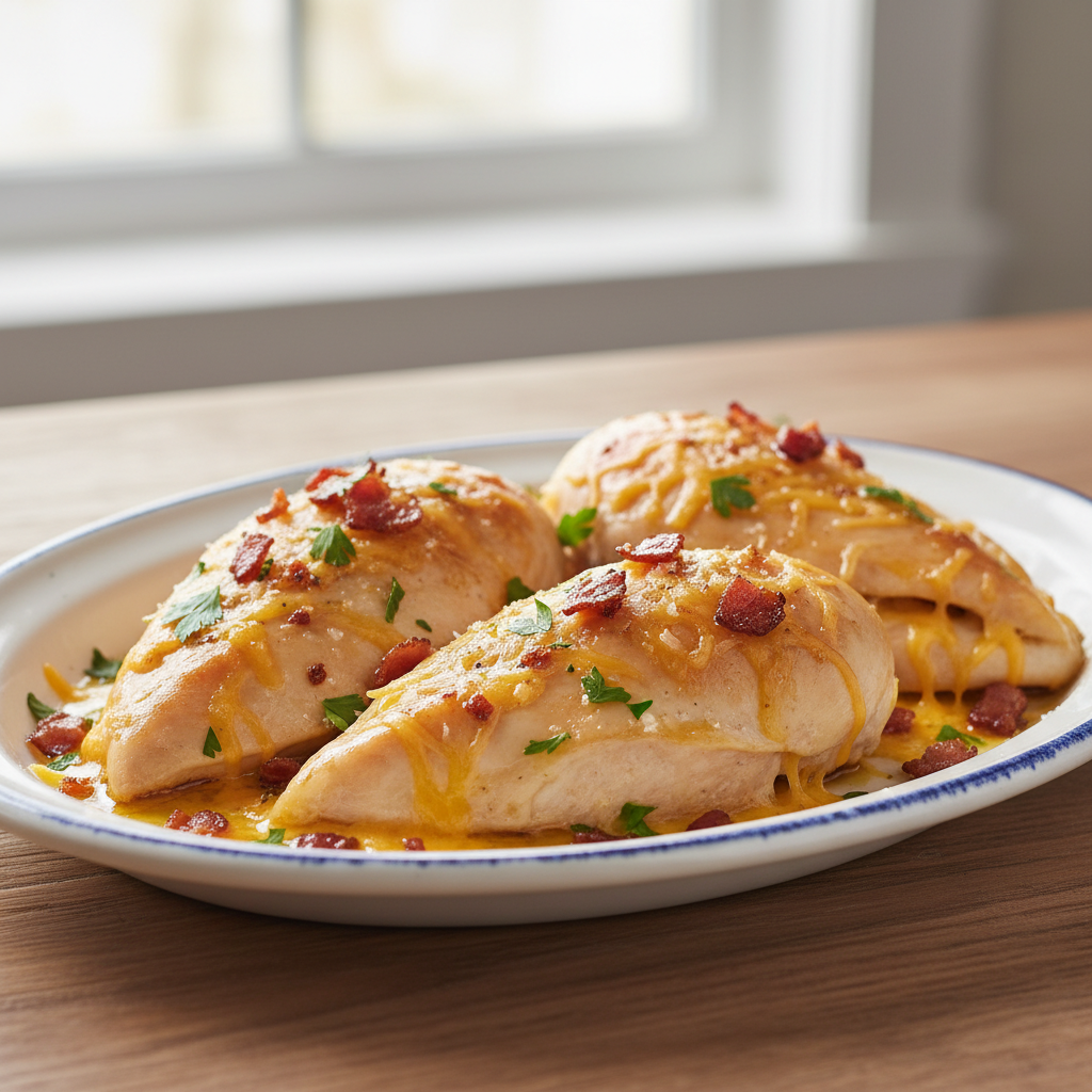 Cheesy Bacon-Stuffed Chicken Breasts