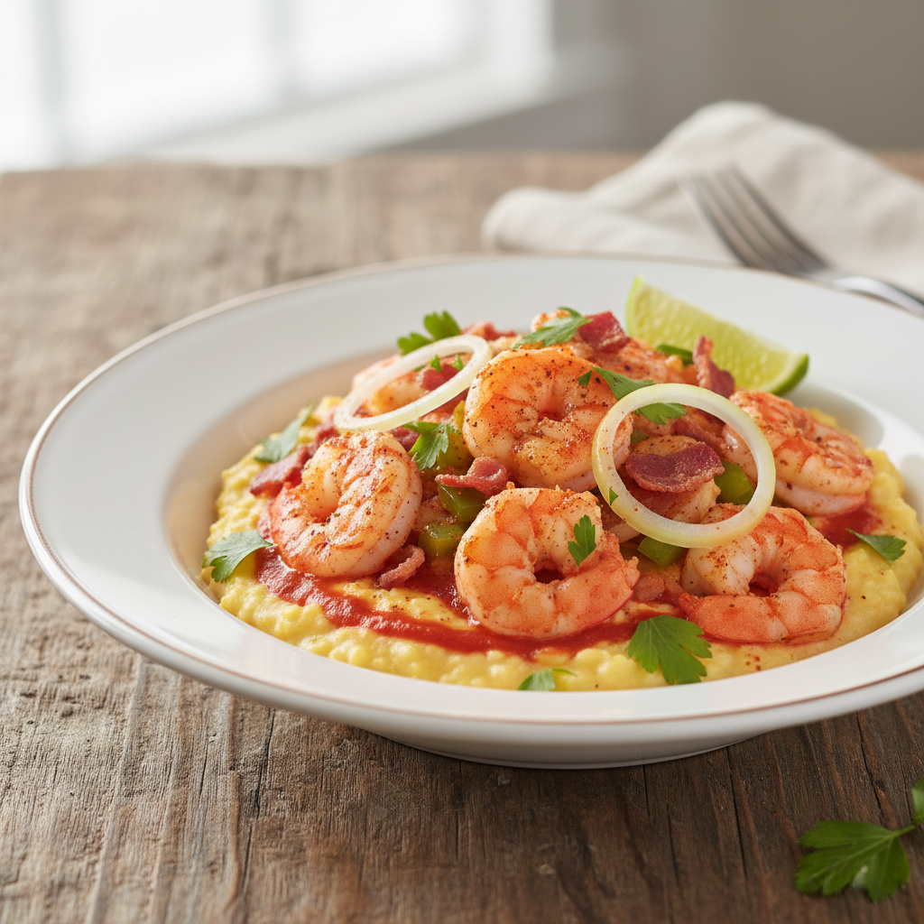Spicy Southern Shrimp and Grits