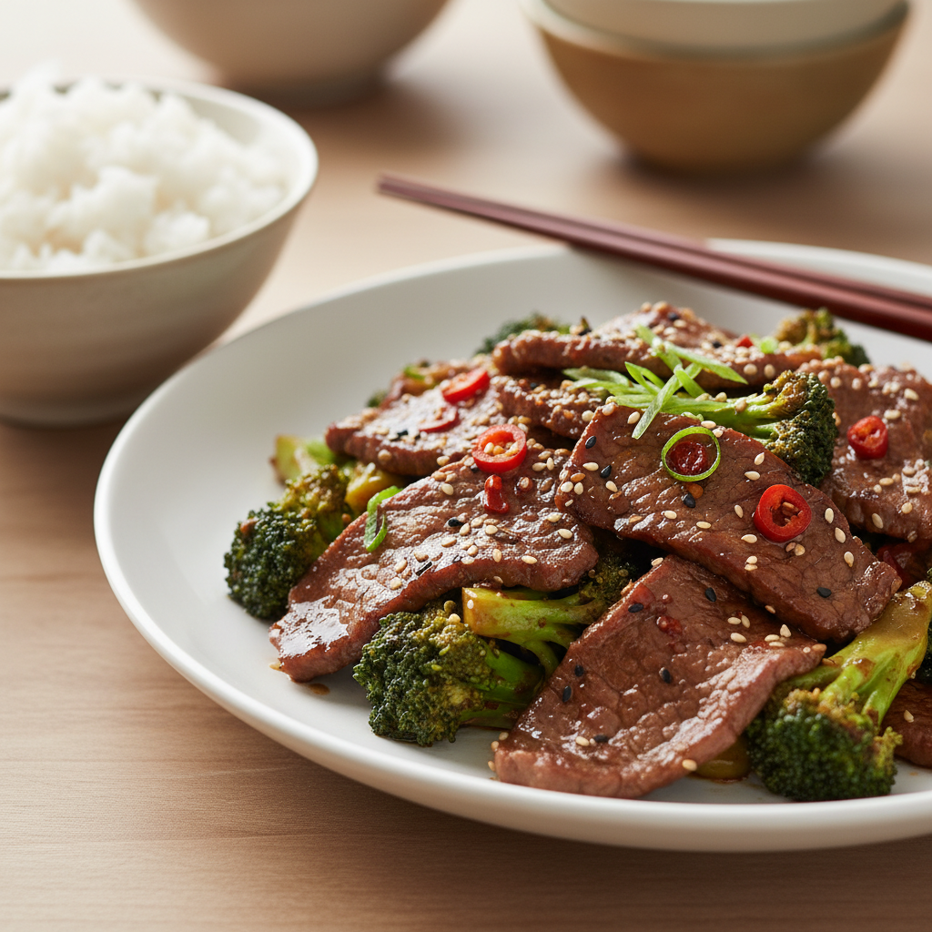 Sichuan-Inspired Beef and Broccoli Stir-Fry