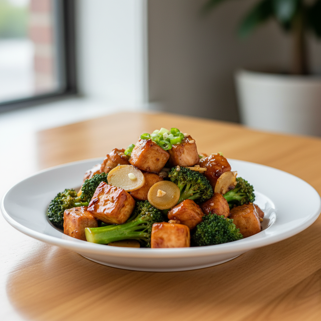 Stir-fried Ginger Soy Chicken with Broccoli