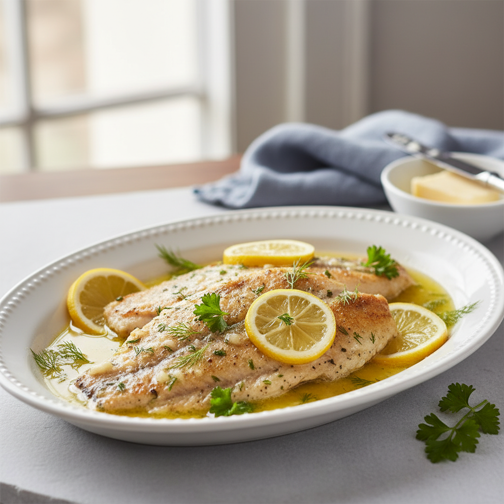 Baked Tilapia with Lemon Herb Butter