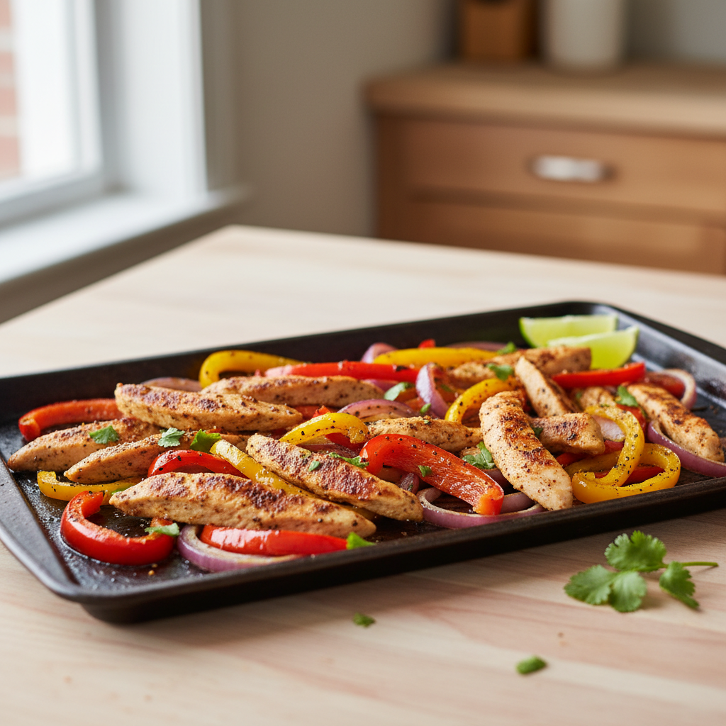 Smoky Sheet Pan Chicken Fajitas