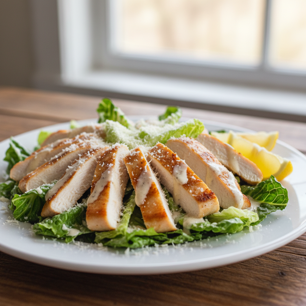 Classic Pan-Seared Chicken Caesar Salad