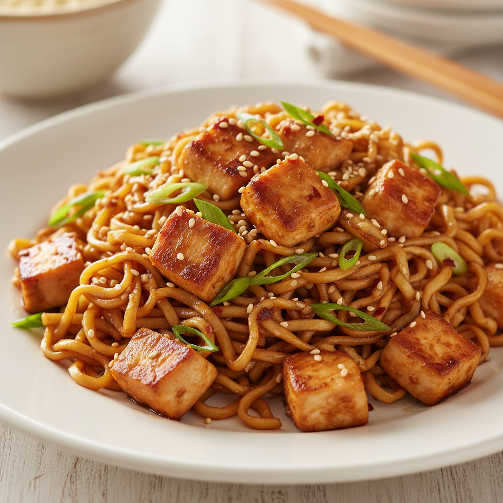 Simple Chicken Noodle Stir-fry