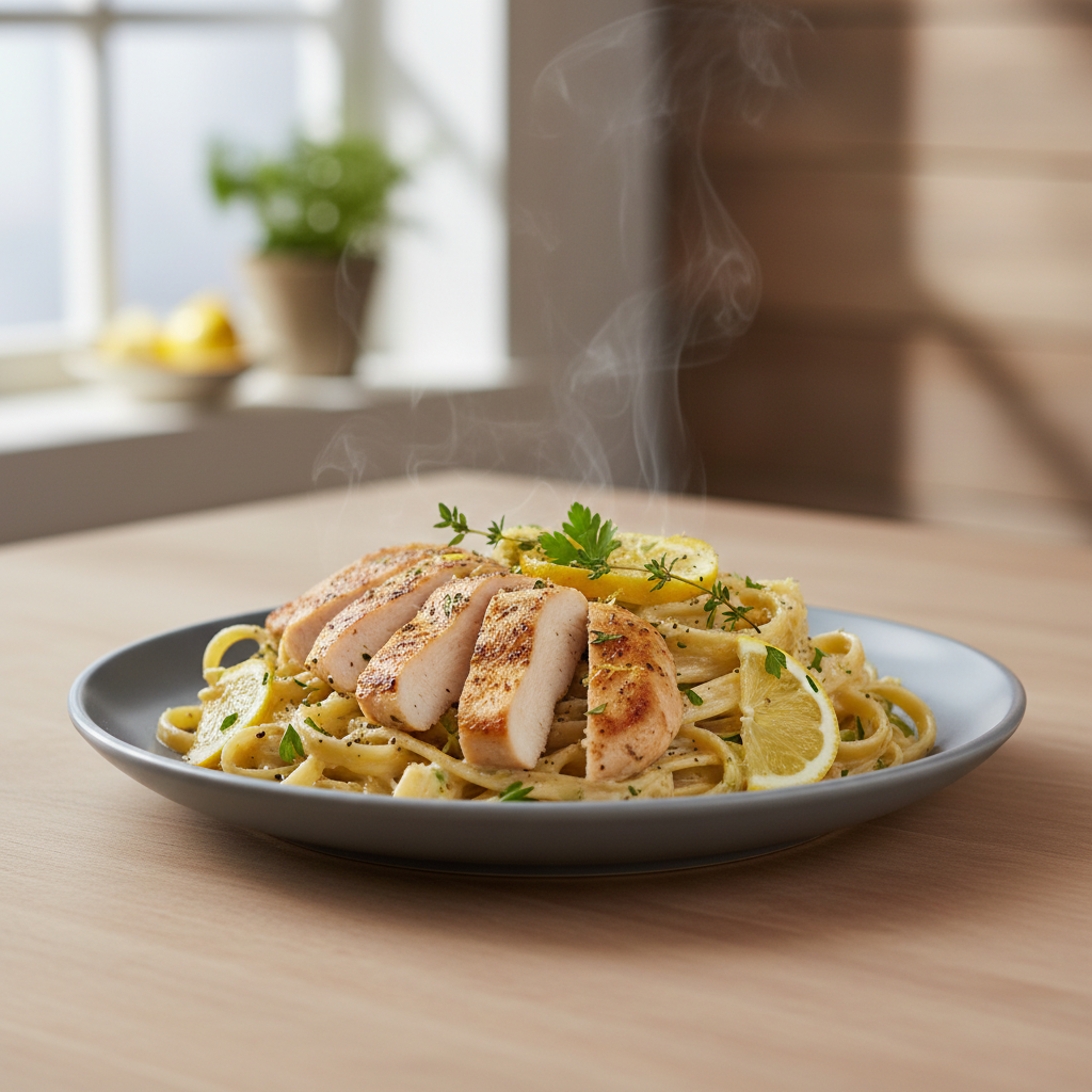 Creamy Lemon Herb Chicken Pasta