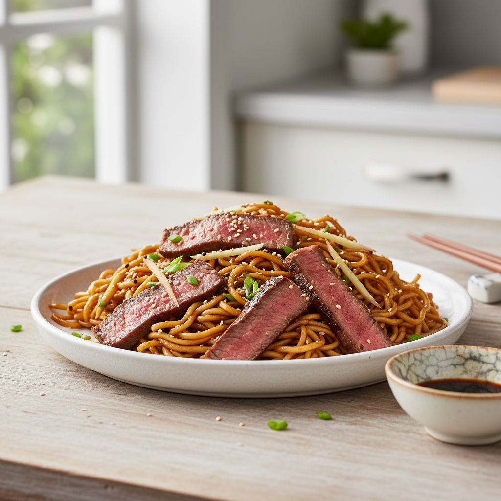 Quick Beef Noodle Stir-fry