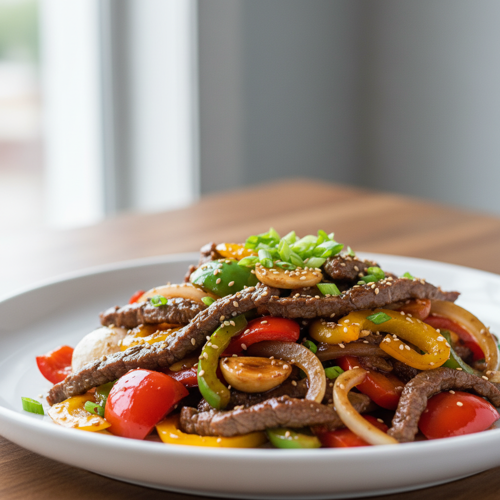 Speedy Hoisin Beef and Pepper Stir-fry