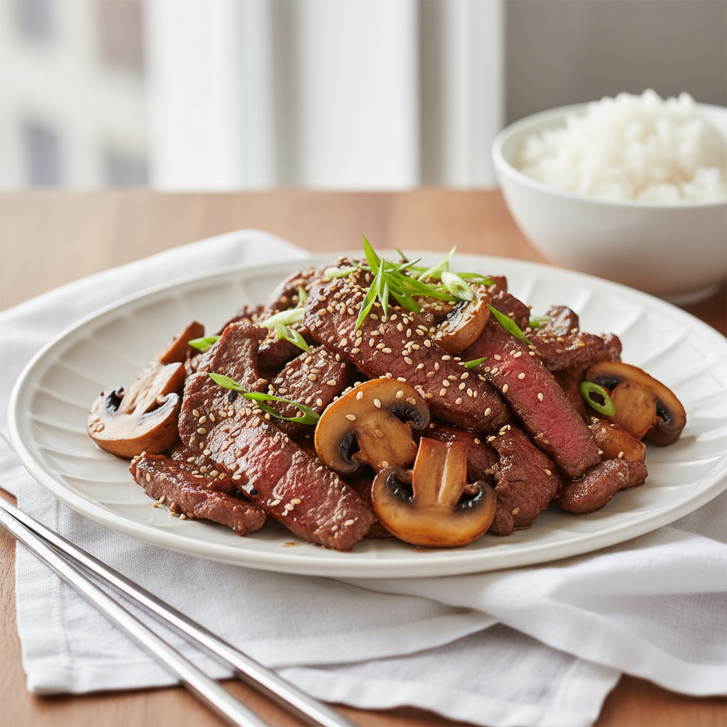 Savory Beef and Mushroom Stir-fry