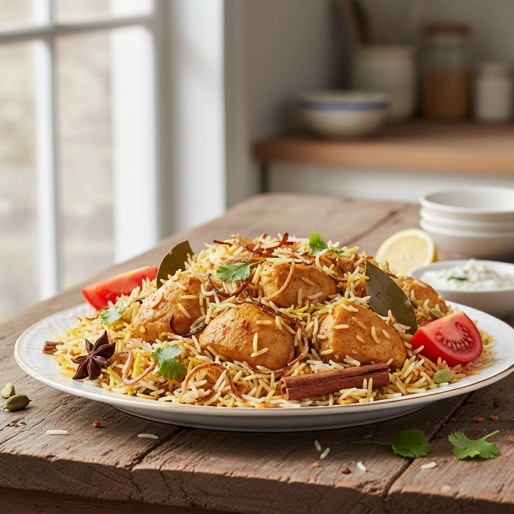 Classic Chicken Biryani (Dum Style)
