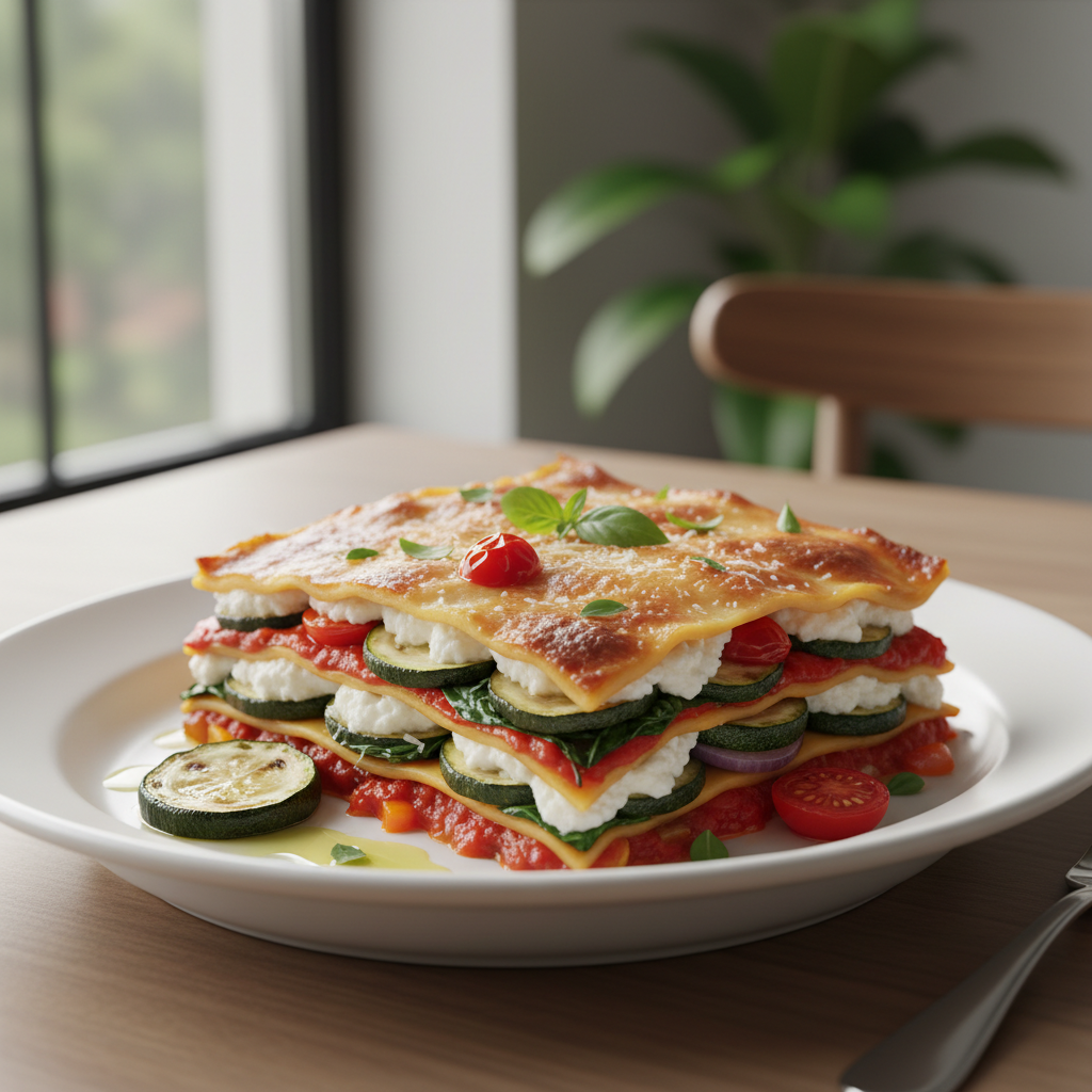 Roasted Vegetable and Ricotta Lasagna