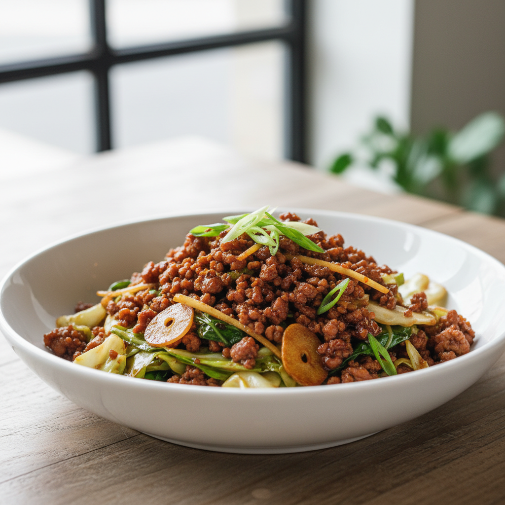 Hoisin Glazed Pork and Cabbage Stir-Fry