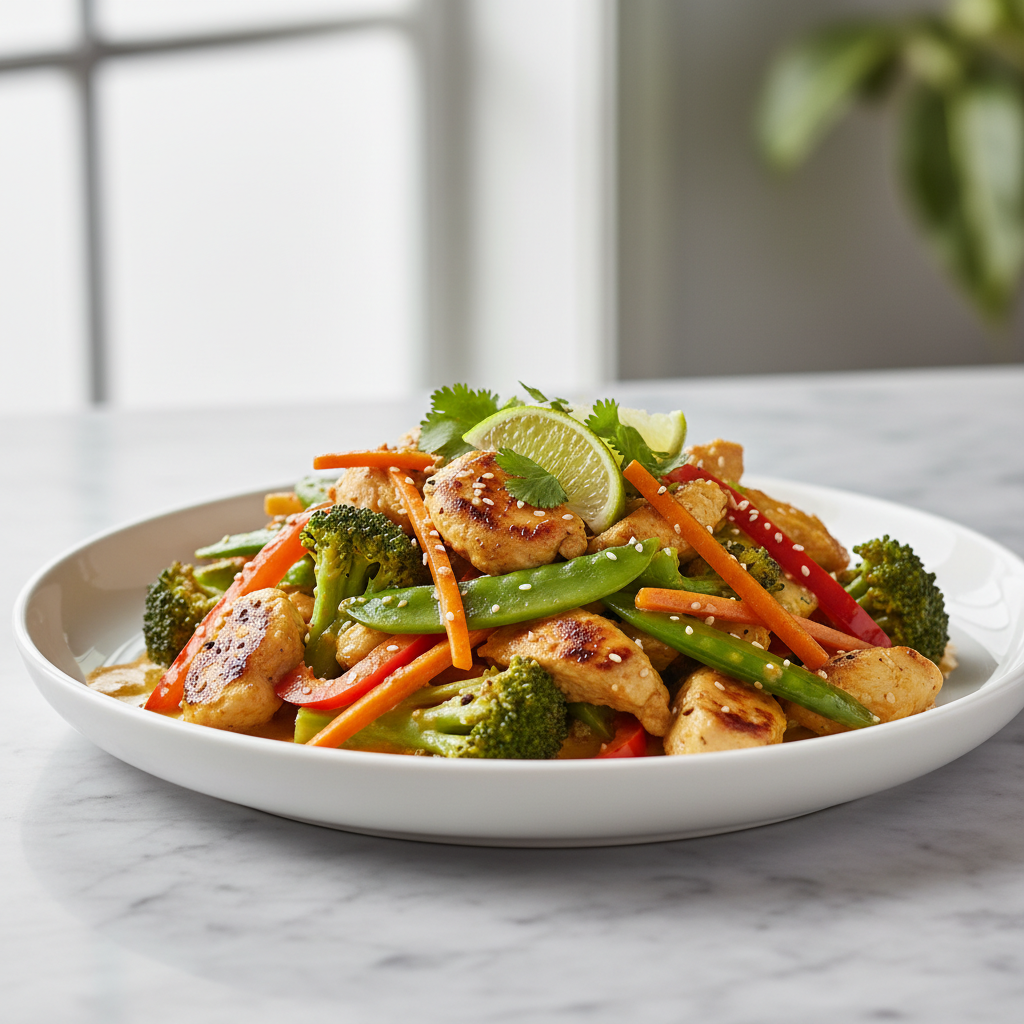 Coconut Curry Chicken Stir Fry