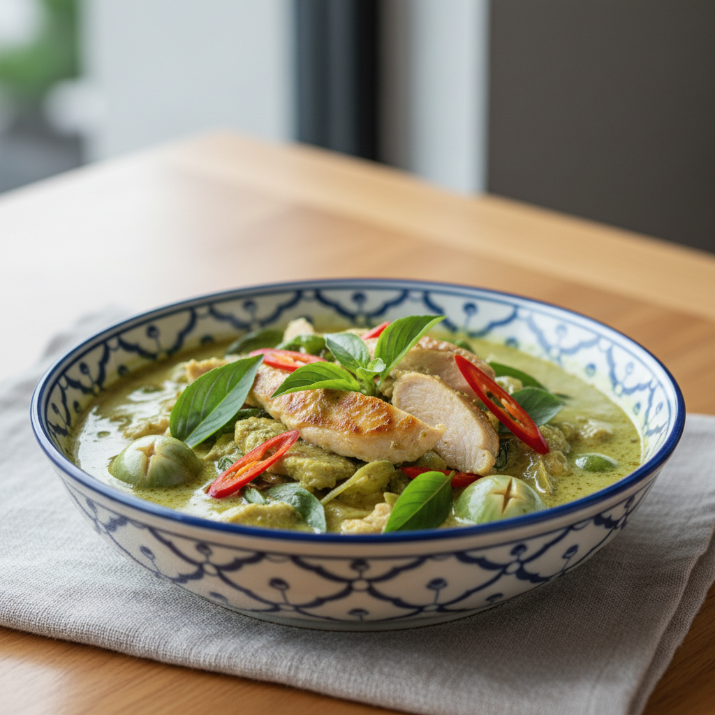 Authentic Thai Green Chicken Curry