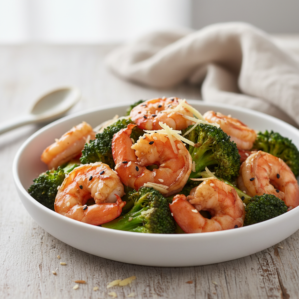 Quick Shrimp and Broccoli Stir-fry
