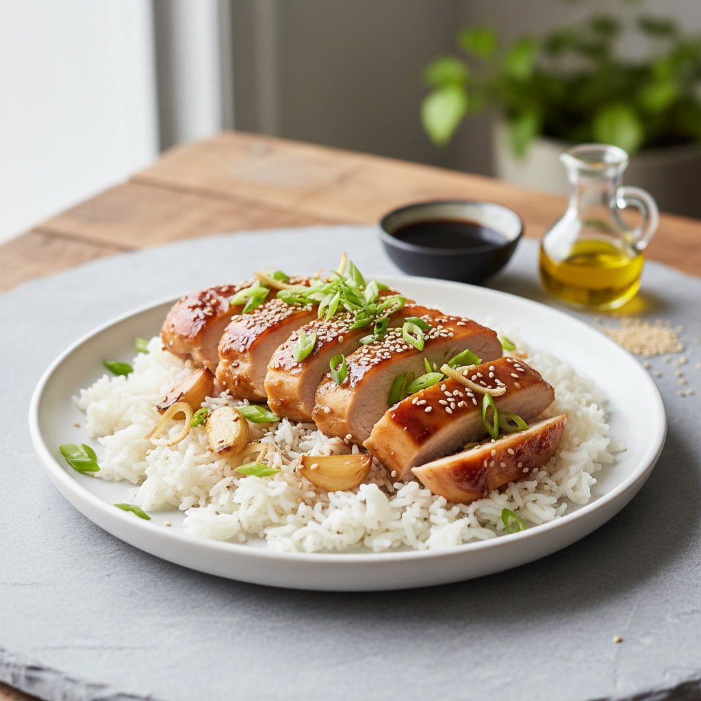 Quick Ginger Soy Glazed Chicken