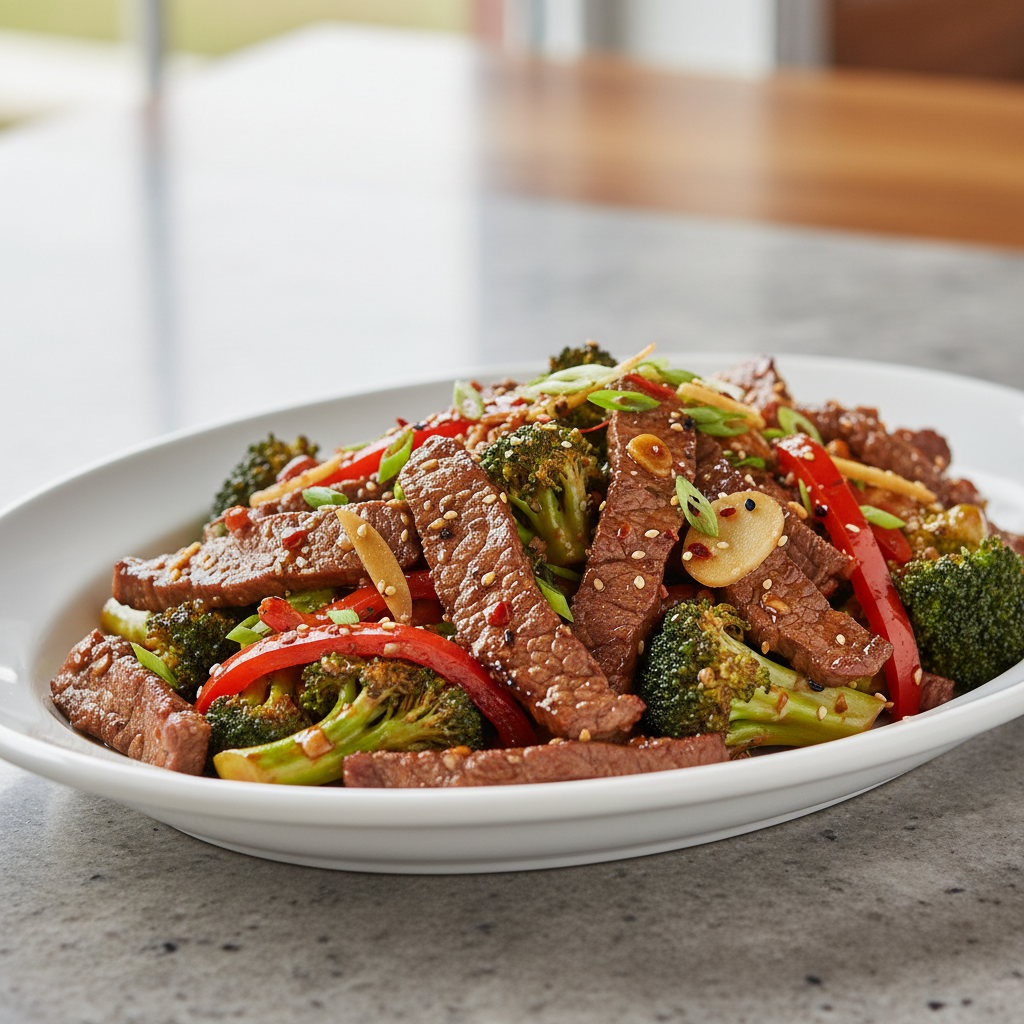 Spicy Umami Beef & Broccoli Stir-Fry