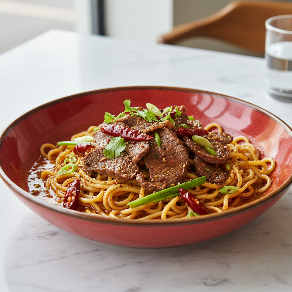 Szechuan-Style Spicy Beef Noodles