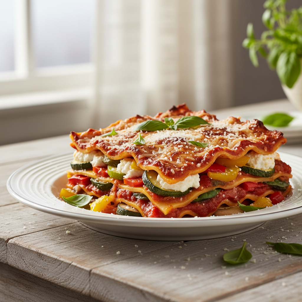 Hearty Vegetable Lasagna for Two