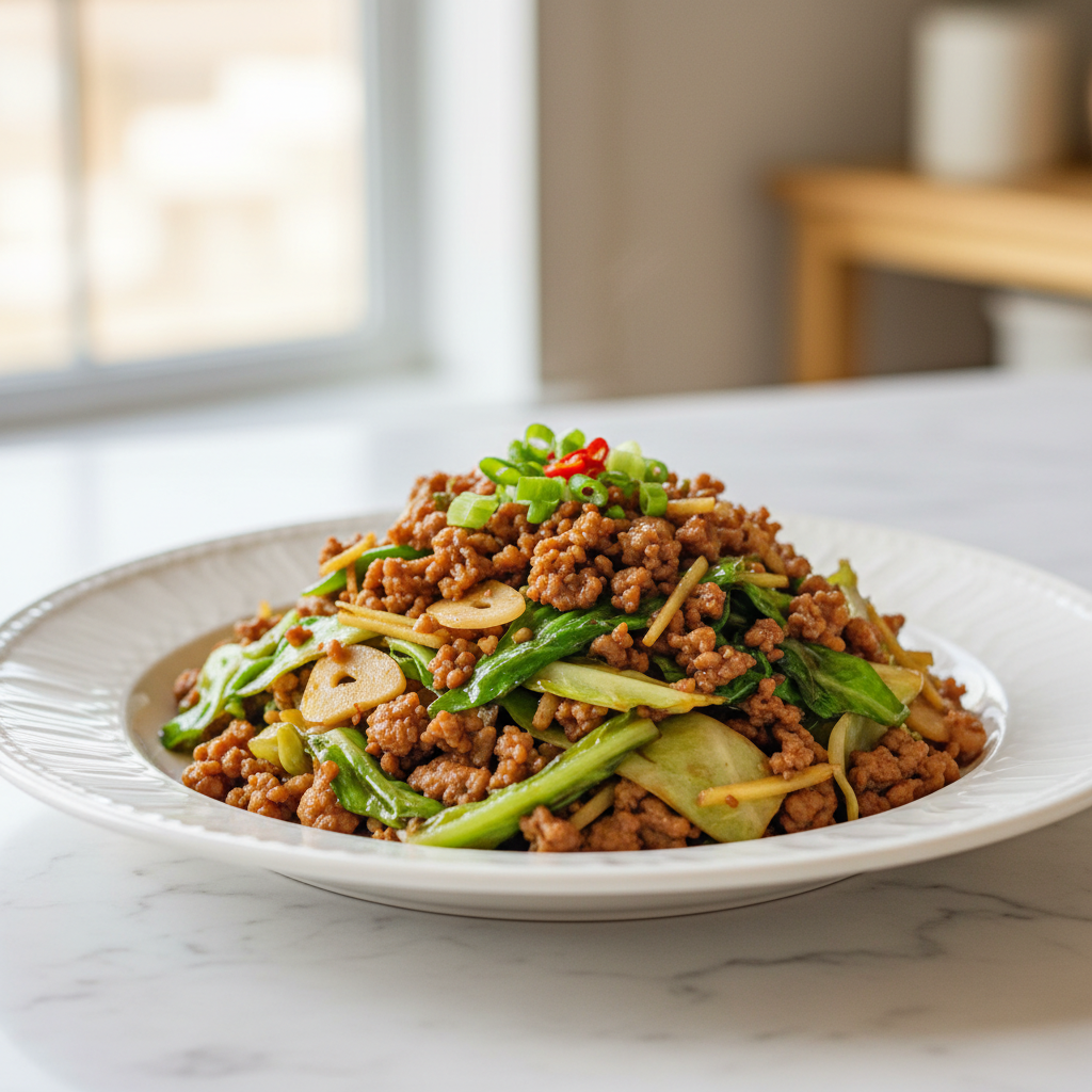 Savory Pork and Cabbage Stir-fry