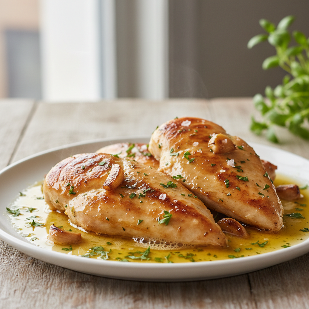 Classic Pan-Seared Garlic Butter Chicken