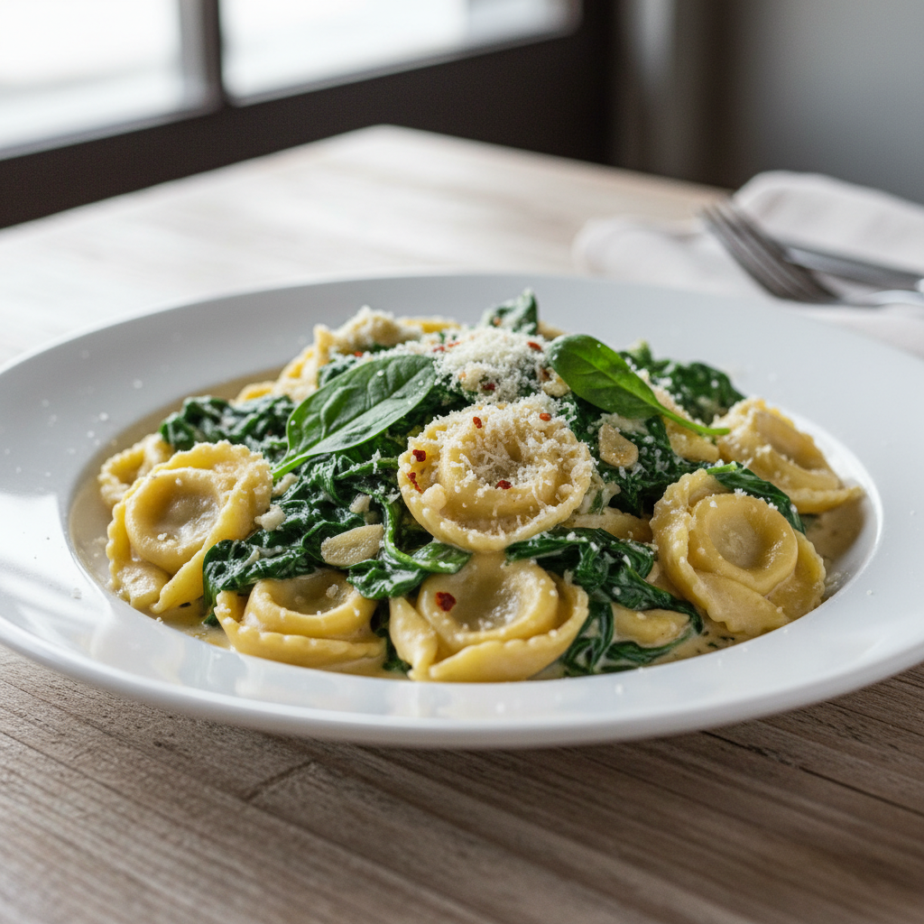 Creamy Spinach Tortellini
