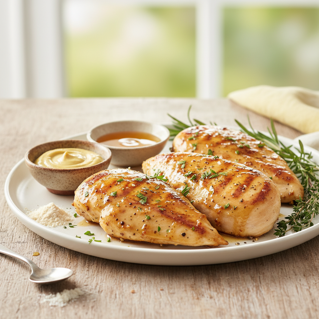 Easy Honey Mustard Glazed Chicken