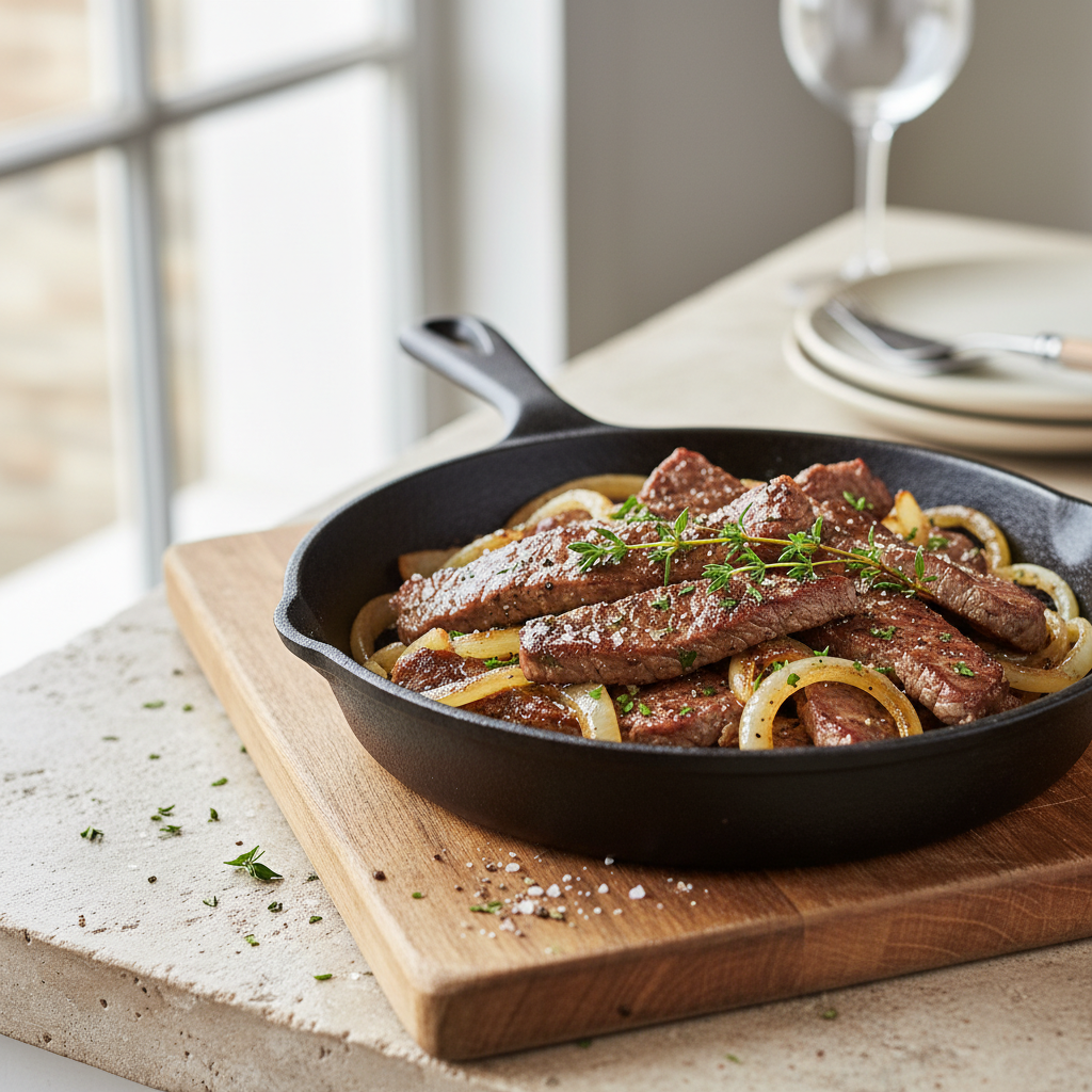 Classic Beef and Onion Skillet