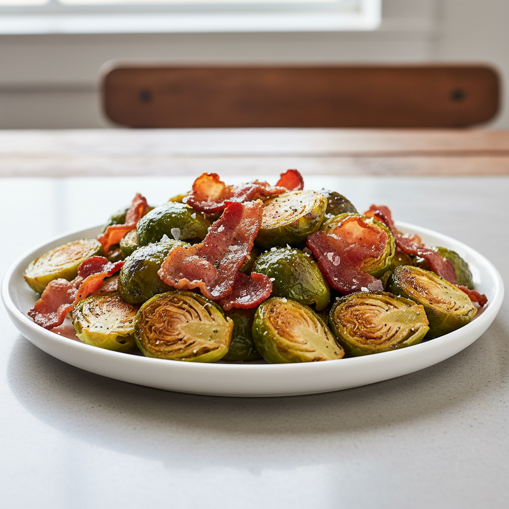 Crispy Bacon Brussels Sprouts