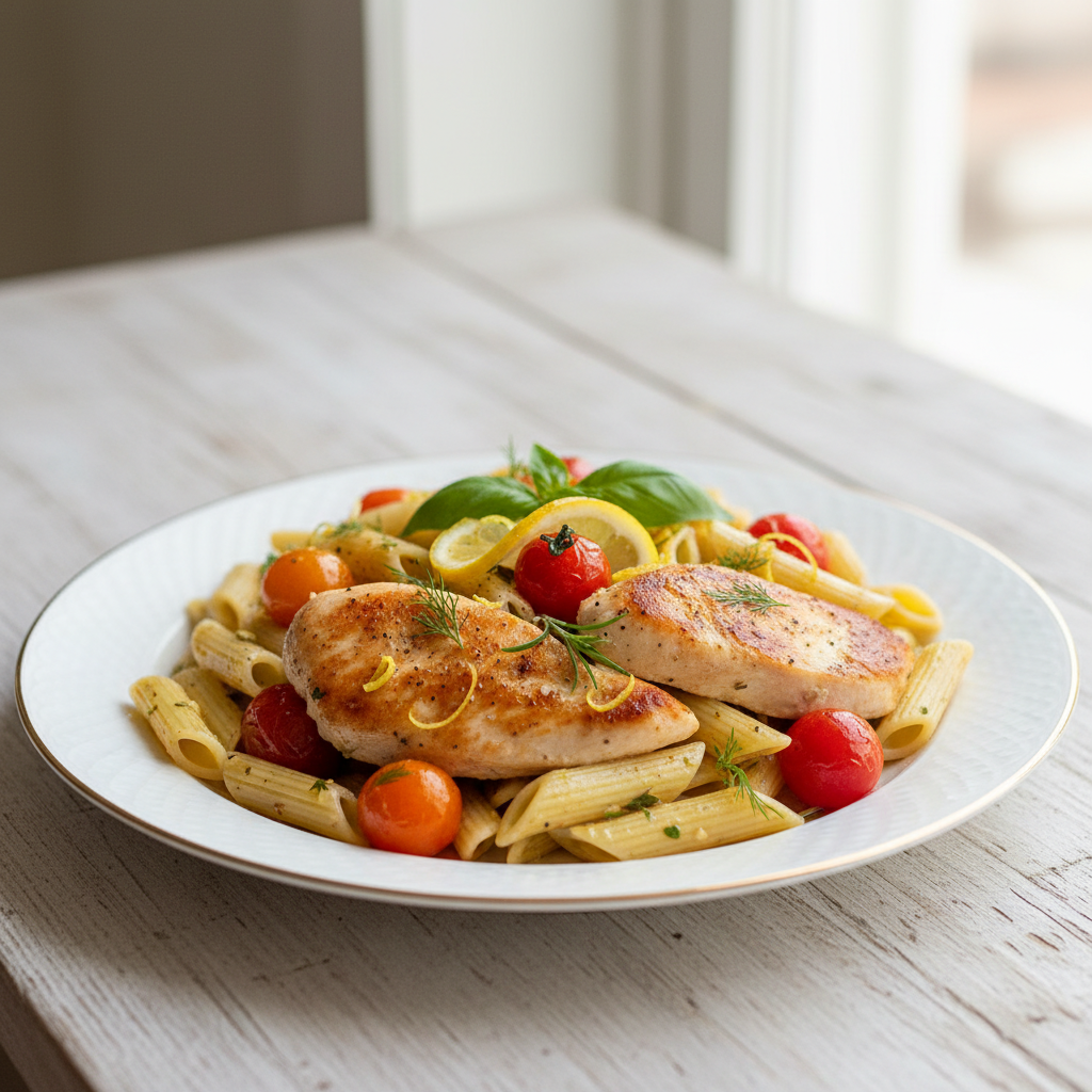 One-Pan Lemon Herb Chicken Pasta
