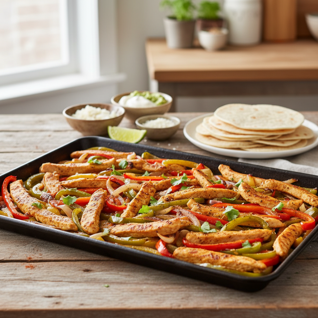 Sheet Pan Chicken Fajitas