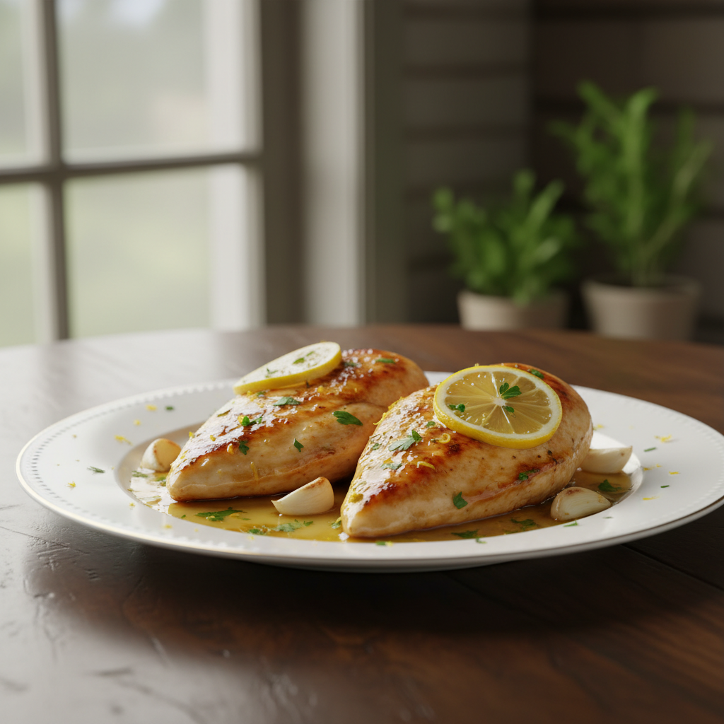 Pan-Seared Lemon Garlic Chicken