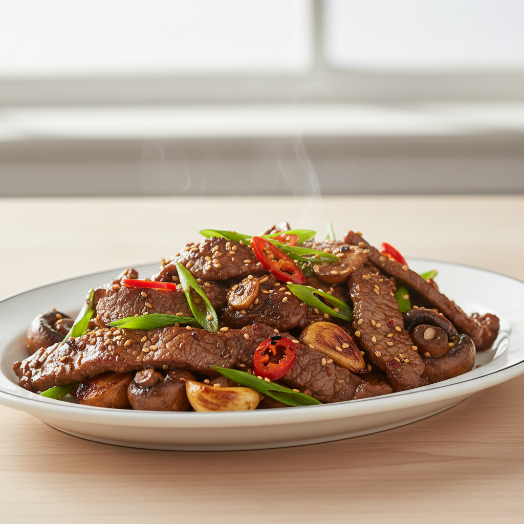 Savory Beef and Mushroom Stir-fry
