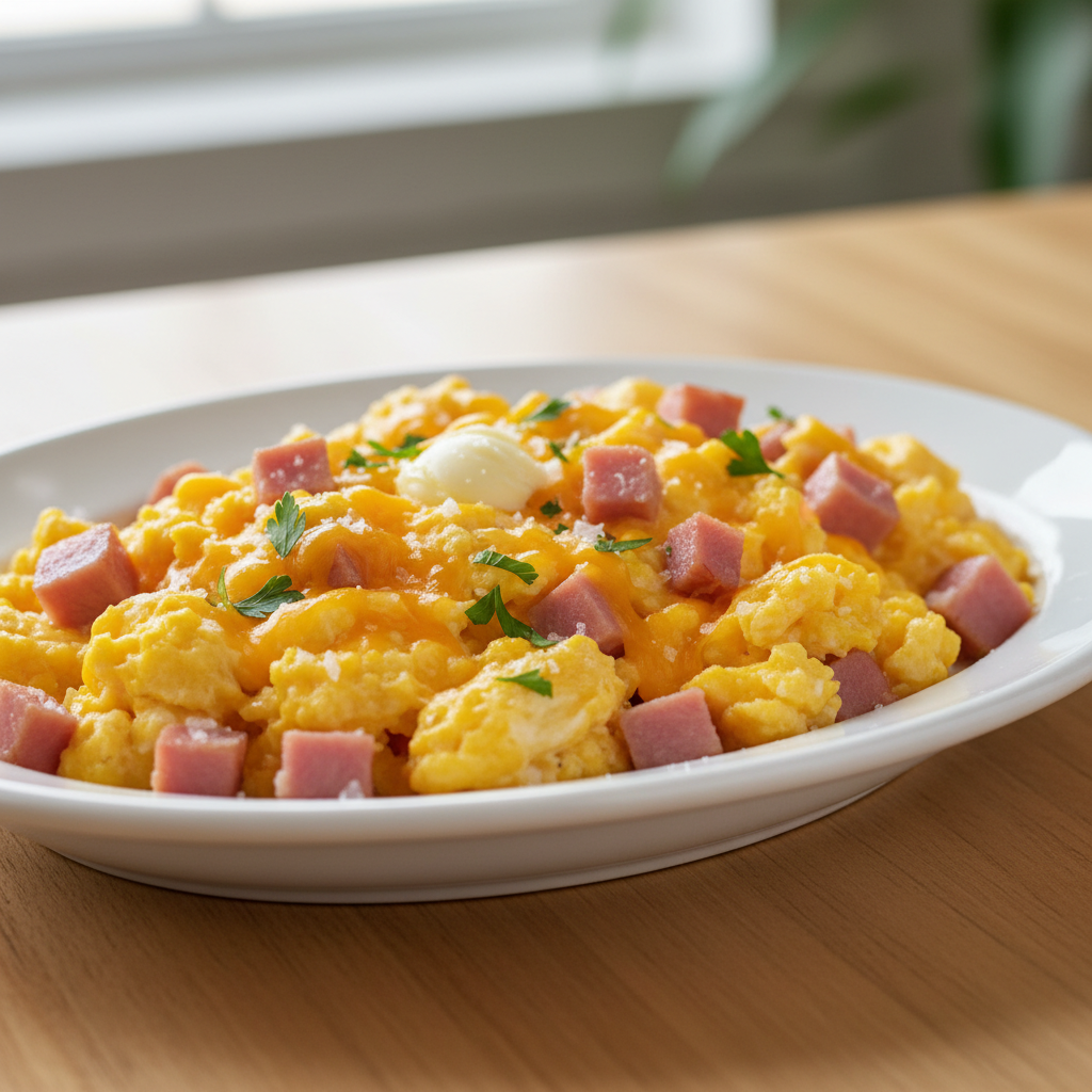 Classic Ham and Cheese Scramble