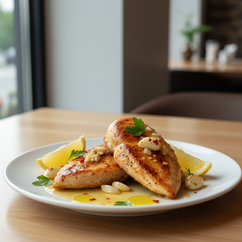 Pan-Seared Lemon-Garlic Chicken